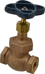 NIBCO - 1/4" Pipe, Threaded Ends, Bronze Integral Globe Valve - PTFE Disc, Screw-In Bonnet, 200 psi WOG, 125 psi WSP, Class 125 - Caliber Tooling