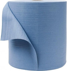 WypAll - X80 Dry Shop Towel/Industrial Wipes - Jumbo Roll, 13-3/8" x 12-1/2" Sheet Size, Blue - Caliber Tooling