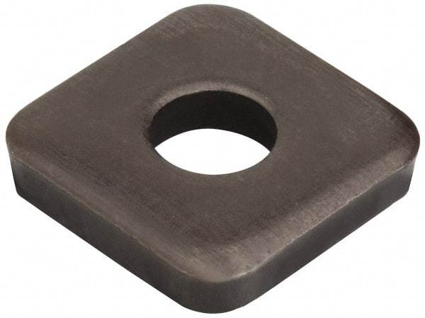 Jergens - 1" Bolt, 2-1/2" Square, Black Oxide Finish, Steel Square Flat Washer - 1-1/16" ID, 1/4" Thick - Caliber Tooling