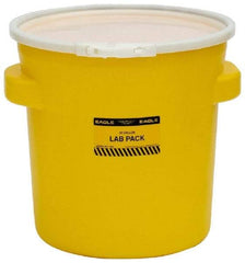 Eagle - 20 Gallon Capacity, Plastic Lever Lock, Yellow Lab Pack - 5 Gallon Container, Polyethylene, 88 Lb. Capacity, UN 1H2/X40/S Listing - Caliber Tooling