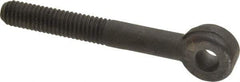 Jergens - 3/8-16, External Male Thread, Alloy Steel, Eye Hole Head, Rod End - Black Oxide Finish, 3/8" Shank Diam, 3" Hole Center to End, Grade 4142, 2.52" Thread Length - Caliber Tooling