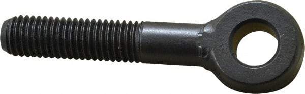 Jergens - 5/8-11, External Male Thread, Alloy Steel, Eye Hole Head, Rod End - Black Oxide Finish, 5/8" Shank Diam, 3-11/16" Hole Center to End, Grade 4142, 2.9" Thread Length - Caliber Tooling