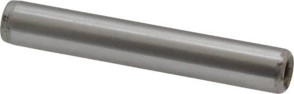 Jergens - 5/16" Diam x 2" Pin Length C-1215 Alloy Steel Pull Out Dowel Pin - C 47-58 & C 60-64 (Surface) Hardness, 1 Beveled & 1 Threaded End - Caliber Tooling