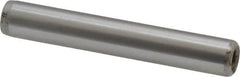 Jergens - 5/16" Diam x 2" Pin Length C-1215 Alloy Steel Pull Out Dowel Pin - C 47-58 & C 60-64 (Surface) Hardness, 1 Beveled & 1 Threaded End - Caliber Tooling