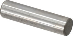 Jergens - 3/8" Diam x 1-1/2" Pin Length C-1215 Alloy Steel Pull Out Dowel Pin - C 47-58 & C 60-64 (Surface) Hardness, 1 Beveled & 1 Threaded End - Caliber Tooling