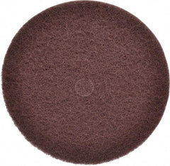 3M - 12" Medium Grade Aluminum Oxide Deburring Disc - 1-1/4" Center Hole, Arbor Connection, Maroon, 1,900 Max RPM - Caliber Tooling