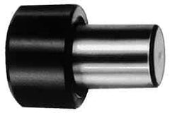 Gibraltar - 1.969" OAL, 3/4" Head Height, 1-1/2" OD, 52100 Steel, Unground, Press Fit Rest Button - Black Oxide Coating, 1.001" Pin Diam - Caliber Tooling