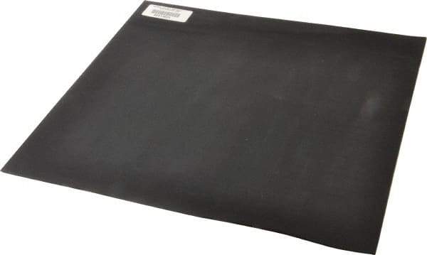 Made in USA - 12" Long, 12" Wide, 0.093" Thick, Neoprene Rubber Foam Sheet - 35 to 45 Durometer, Black, -20 to 180°F, 1,000 psi Tensile Strength, Adhesive Backing, Stock Length - Caliber Tooling