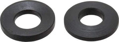 Jergens - 1/4" Bolt, Black Oxide, Steel, Spherical Washer Assembly - 19/64" Female, 17/64" Male Inside x 5/8" OD, 3/16" Thick, 1" Radius - Caliber Tooling