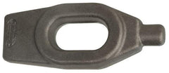 Jergens - 5/8" Stud, 1-1/4" Travel, Finger Clamp - 6" Long x 7/8" High x 1-3/4" Wide, Grade C-1030/C-1035 Forged Steel, 5/8" Diam - Caliber Tooling