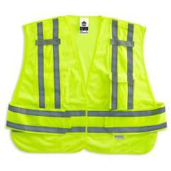 8244PSV M/L LIME PUBLIC SAFETY VEST - Caliber Tooling