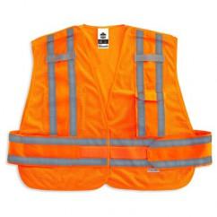 8244PSV XL/2XL ORANGE SAFETY VEST - Caliber Tooling