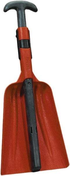 Remco - 12-3/8" High Square Plastic Shovel - 31" Long D-Grip Handle - Caliber Tooling