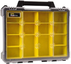 Stanley - 14 Compartment Tool Organizer - 16-31/32" Wide x 19-21/64" Deep x 4-21/64" High, Polypropylene Resin & Acrylonitrile Butadiene Styrene Plastic - Caliber Tooling