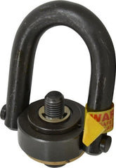 8,000 Lb Load Capacity, Safety Engineered Center Pull Hoist Ring 160 Ft/Lb Torque, 7/8 - 9 Thread, 1″ Thread Length, Alloy Steel Material & Black Oxide Finish