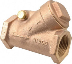 NIBCO - 1" Bronze Check Valve - Y-Pattern, FNPT x FNPT, 200 WOG - Caliber Tooling