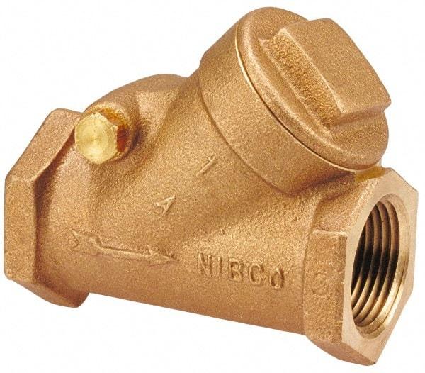 NIBCO - 3/4" Bronze Check Valve - Y-Pattern, FNPT x FNPT, 200 WOG - Caliber Tooling