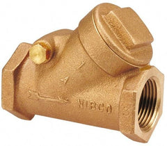 NIBCO - 3/8" Bronze Check Valve - Y-Pattern, FNPT x FNPT, 200 WOG - Caliber Tooling