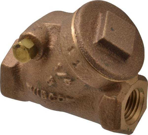 NIBCO - 1/4" Bronze Check Valve - Y-Pattern, FNPT x FNPT, 200 WOG - Caliber Tooling