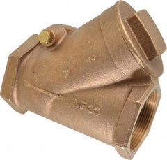 NIBCO - 2" Bronze Check Valve - Y-Pattern, FNPT x FNPT, 200 WOG - Caliber Tooling