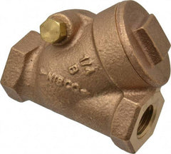 NIBCO - 1/4" Bronze Check Valve - Y-Pattern, FNPT x FNPT, 300 WOG - Caliber Tooling