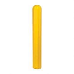 Eagle - 7-7/8" Wide x 7-7/8" Deep x 56" High, 6" Bumper Post Sleeve - Yellow, High Density Polyethylene, 8 Lb, Ribbed Surface - Caliber Tooling