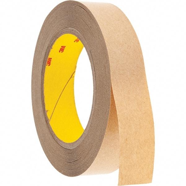 3M - 1" x 36 Yd Acrylic Adhesive Double Sided Tape - 4 mil Thick, Clear, Polyester Film Liner - Caliber Tooling