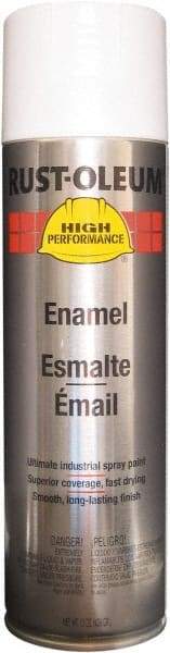 Rust-Oleum - White, Semi Gloss, Rust Proof Enamel Spray Paint - 14 Sq Ft per Can, 15 oz Container, Use on Metal - Caliber Tooling