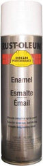 Rust-Oleum - White, Semi Gloss, Rust Proof Enamel Spray Paint - 14 Sq Ft per Can, 15 oz Container, Use on Metal - Caliber Tooling