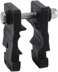 ZSI - 3/4" Pipe, Cushion Clamp - Black, 200 Lb Capacity, Glass Filled Nylon 6 - Caliber Tooling