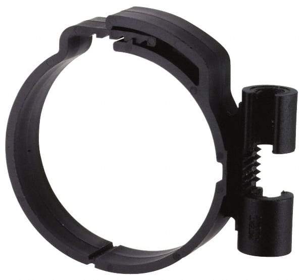 ZSI - 3/8" Rod, 2-1/8" Tube Diam, Cushion Clamp - Black, 150 Lb Capacity, Polyamide - Caliber Tooling