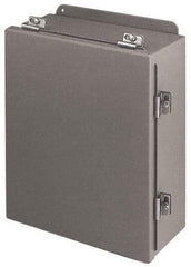 Cooper B-Line - Steel Standard Enclosure Hinge Flat Cover - NEMA 4, 12, 13, 12" Wide x 12" High x 6" Deep, Rainproof & Watertight - Caliber Tooling