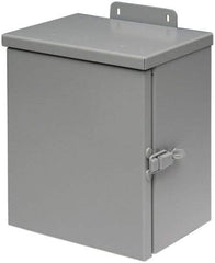 Cooper B-Line - Steel Junction Box Enclosure Hinge Flat Cover - NEMA 3R, 24" Wide x 24" High x 8" Deep, Rainproof - Caliber Tooling