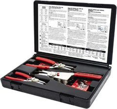 GearWrench - 6 Piece, 1/8 to 4" Bore, 1/8 to 4" Shaft, Convertible Retaining Ring Pliers Set - Comes in Blow Molded Case - Caliber Tooling