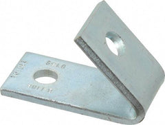 Cooper B-Line - Zinc Plated Carbon Steel 45° Closed Angle Strut Fitting - 1/2" Bolt, 2 Holes, Used with Cooper B Line Channel & Strut (All Sizes Except B62 & B72) - Caliber Tooling