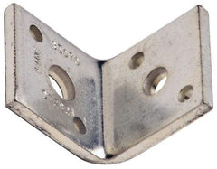 Cooper B-Line - 1/2 or 3/8" Rod, Zinc Plated Carbon Steel Reversible Angle Clip Reversible Angle Strut Clip - 500 Lb Capacity, 2 Holes, Used with Rod To Beam Or Wall Bracket - Caliber Tooling