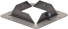 Cooper B-Line - 6 Inch Wide x 6 Inch High, Rectangular Raceway Flange - Gray, For Use with Lay In Wireways, Type 1 Screw Cover Wireway - Caliber Tooling