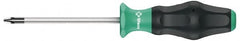 Wera - #3 Point, 6" Blade Length, Pozidriv Screwdriver - Caliber Tooling