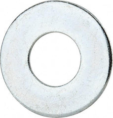 Value Collection - 1-1/8" Screw, Grade 2 Steel USS Flat Washer - 1.243" ID x 2.78" OD, 0.192" Thick, Zinc-Plated Finish - Caliber Tooling