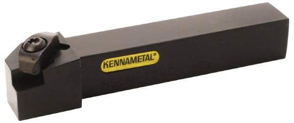 Kennametal - External Thread, Right Hand Cut, 3/4" Shank Width x 3/4" Shank Height Indexable Threading Toolholder - 5" OAL, NTU 4R Insert Compatibility, NSU Toolholder, Series Top Notch - Caliber Tooling