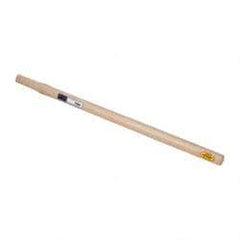 Made in USA - 30" Long Replacement Handle for Sledge Hammers - 1-1/4" Eye Length x 1" Eye Width, Hickory, 6 to 8 Lb Capacity, Material Grade Type A - Caliber Tooling