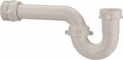 Federal Process - 1-1/2 Outside Diameter, P Trap with Marvel Adapter - White, PVC - Caliber Tooling