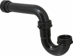 Federal Process - 1-1/2 Outside Diameter, P Trap with Solvent Weld Adapter - Black, ABS - Caliber Tooling