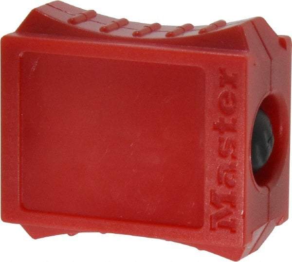 Master Lock - 3/4 Wide, Prong-Covering Plug Lockout - 110/120 Volt, 3/4 Max Cord Diam, Includes Labels, English/French/Spanish - Caliber Tooling