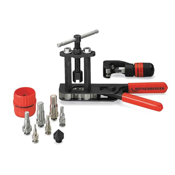 Rothenberger - Flaring Tools & Tube Expanders Type: Flare and Swage Kit Maximum Pipe Capacity (Inch): 3/16 - Caliber Tooling