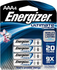 Energizer - Size AAA, Lithium, Photo Battery - 1.5 Volts, Button Tab Terminal, FR03 - Caliber Tooling