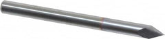 Accupro - 1/8" Diam 2 Flute Single End Solid Carbide Chamfer Mill - Caliber Tooling