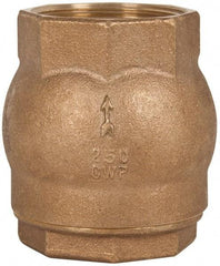 NIBCO - 2" Bronze Check Valve - Inline, FNPT x FNPT, 250 WOG - Caliber Tooling