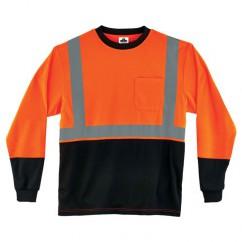 8291BK XL ORG/BLK LG SLV T-SHIRT - Caliber Tooling