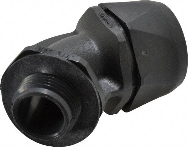 Murrplastik - 3/4" Trade, Nylon Compression Angled Liquidtight Conduit Connector - Noninsulated - Caliber Tooling